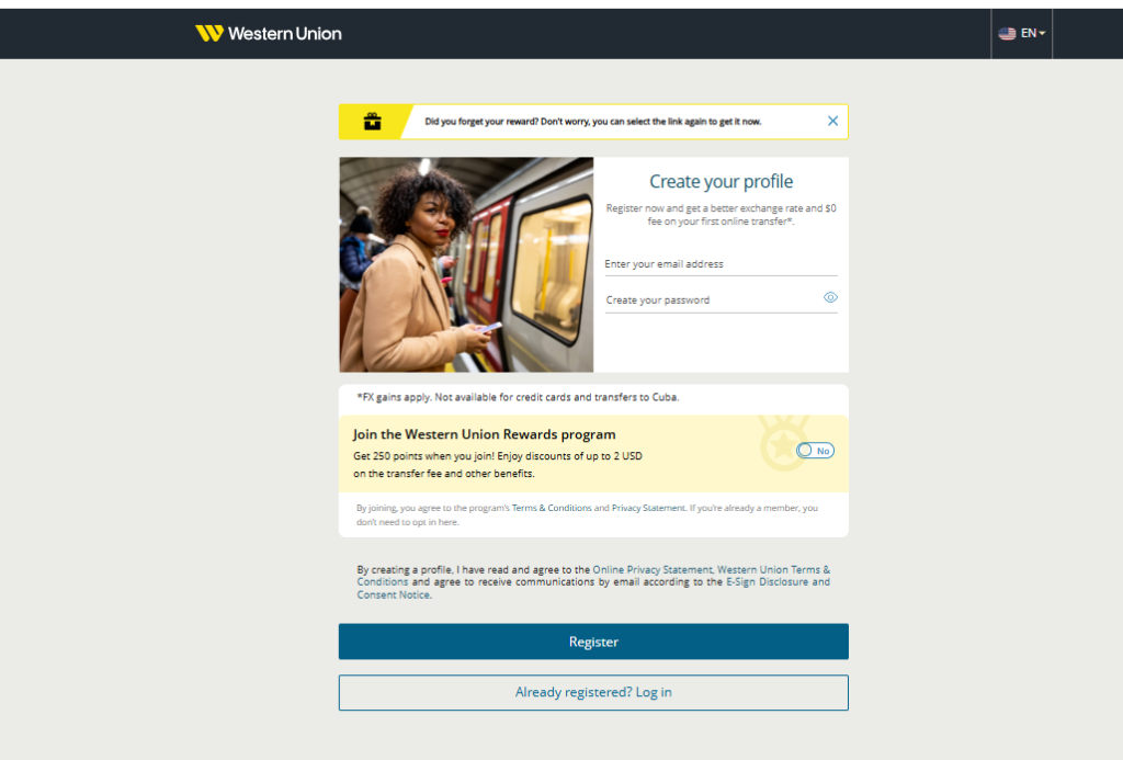 1.Easy Steps to Create Your Western Union Account